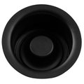 Westbrass InSinkErator Style Extra-Deep Disposal Flange and Stopper in Powdercoated Flat Black D2082-62